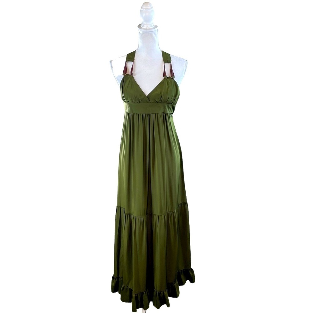 Ani Lee Black Silk Maxi Dress